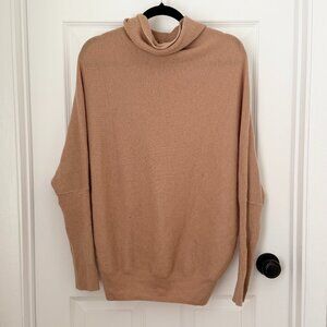 All Saints Tan Cowl Neck Sweater